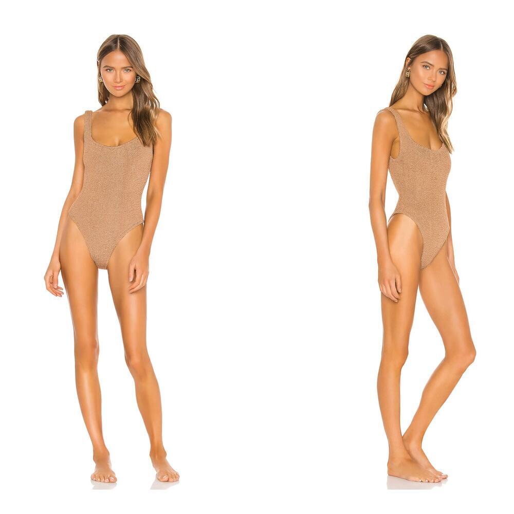 Hunza G Tan One Piece Swimsuit